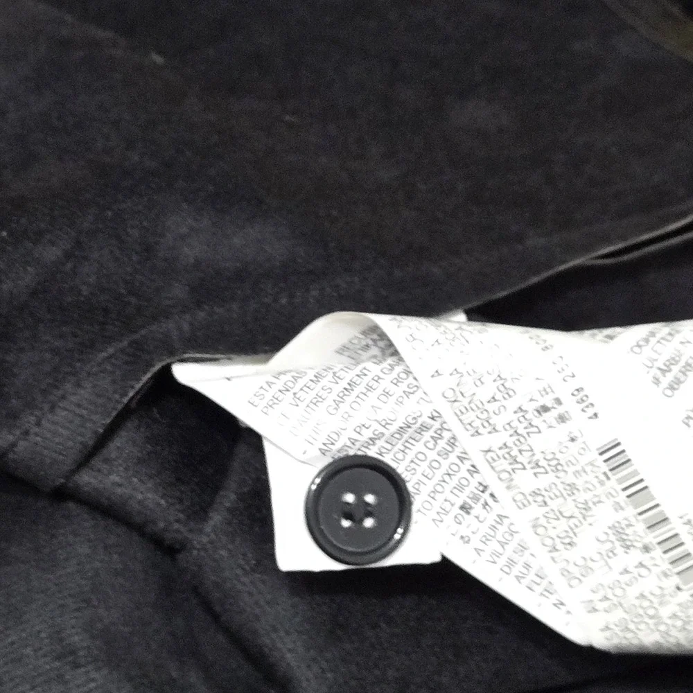 Zara Black Faux Leather Puff Sleeve Button Down Shirt Dress TunicLarge 4369/250 - Picture 8 of 12